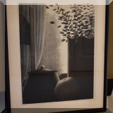 A03. Signed Robert Kipniss still life lithograph. Frame: 31”h x 25”w 
